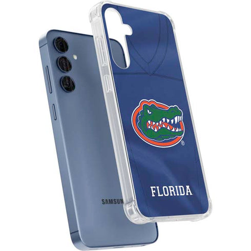 University of Florida Blue Jersey Galaxy A35 5G Clear Case